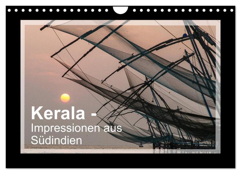 Kerala - Impressionen aus Südindien (Wandkalender 2024 DIN A4 quer) CALVENDO Monatskalender
