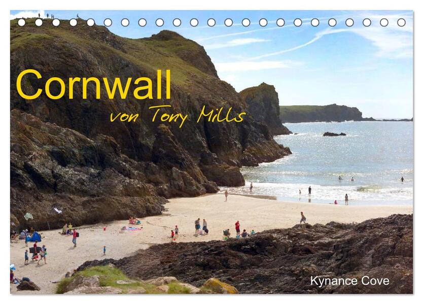 Cornwall von Tony Mills (Tischkalender 2024 DIN A5 quer) CALVENDO Monatskalender