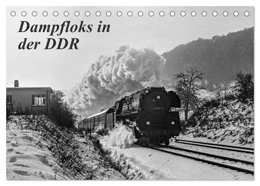 Dampfloks in der DDR (Tischkalender 2024 DIN A5 quer) CALVENDO Monatskalender