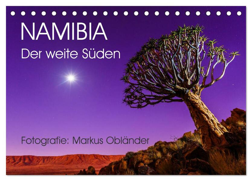 Namibia - Der weite Süden (Tischkalender 2024 DIN A5 quer) CALVENDO Monatskalender