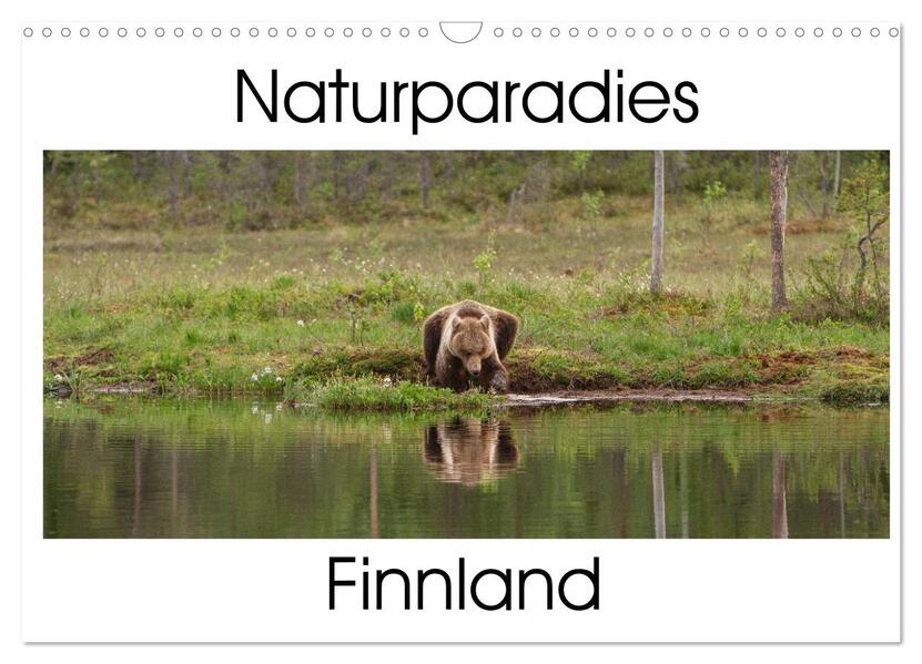 Naturparadies Finnland (Wandkalender 2024 DIN A3 quer) CALVENDO Monatskalender