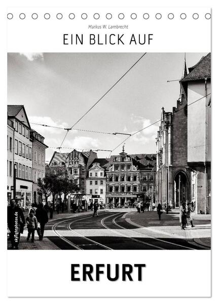 Ein Blick auf Erfurt (Tischkalender 2024 DIN A5 hoch) CALVENDO Monatskalender