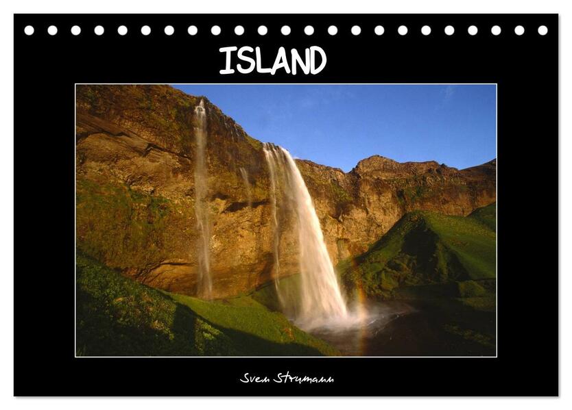 Island von Sven Strumann (Tischkalender 2024 DIN A5 quer) CALVENDO Monatskalender