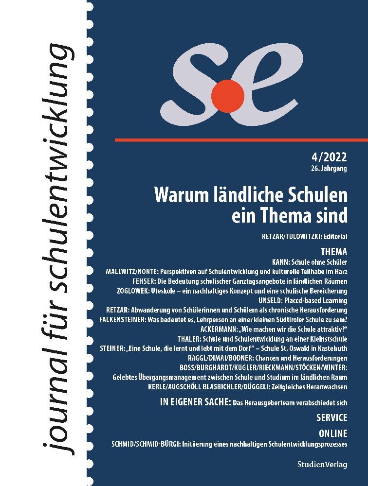 journal für schulentwicklung 4/2022