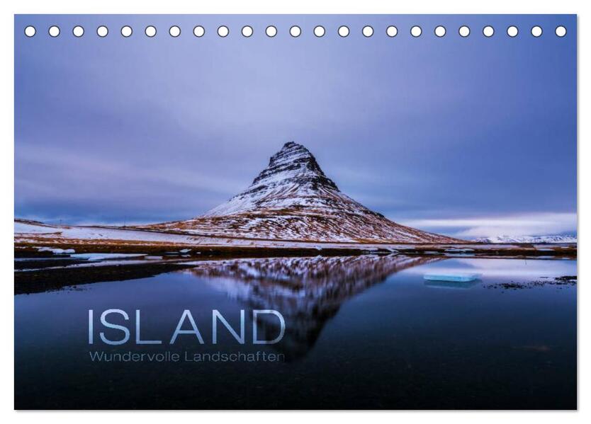Island - Wundervolle Landschaften (Tischkalender 2024 DIN A5 quer) CALVENDO Monatskalender