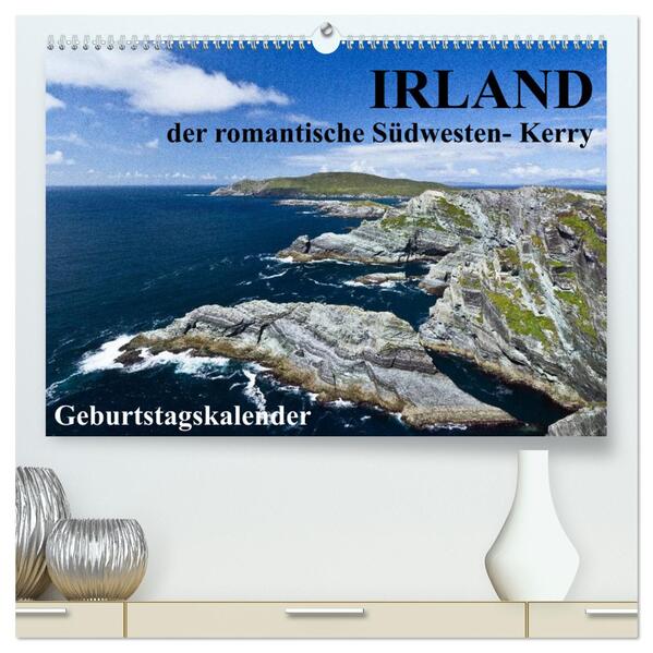 Irland - der romantische Südwesten - Kerry (hochwertiger Premium Wandkalender 2024 DIN A2 quer) Kunstdruck in Hochglanz