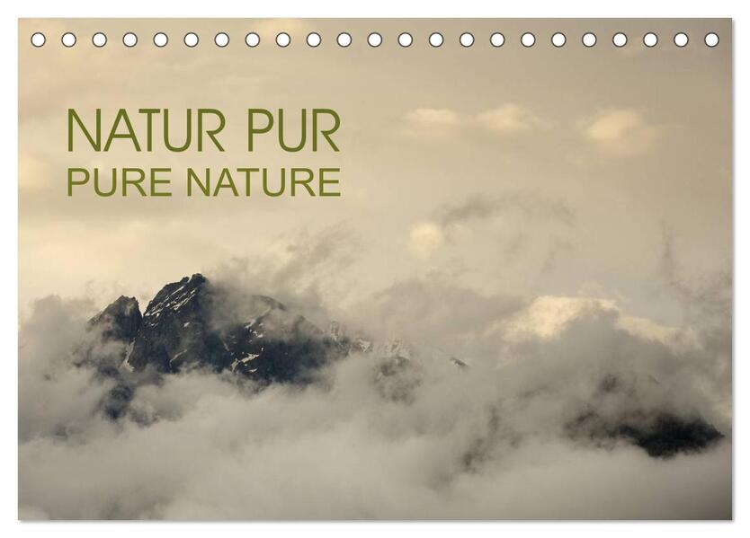 NATUR PUR - PURE NATURE (Tischkalender 2024 DIN A5 quer) CALVENDO Monatskalender
