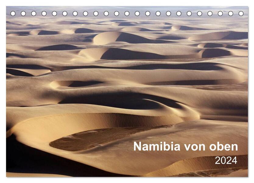 Namibia von oben (Tischkalender 2024 DIN A5 quer) CALVENDO Monatskalender