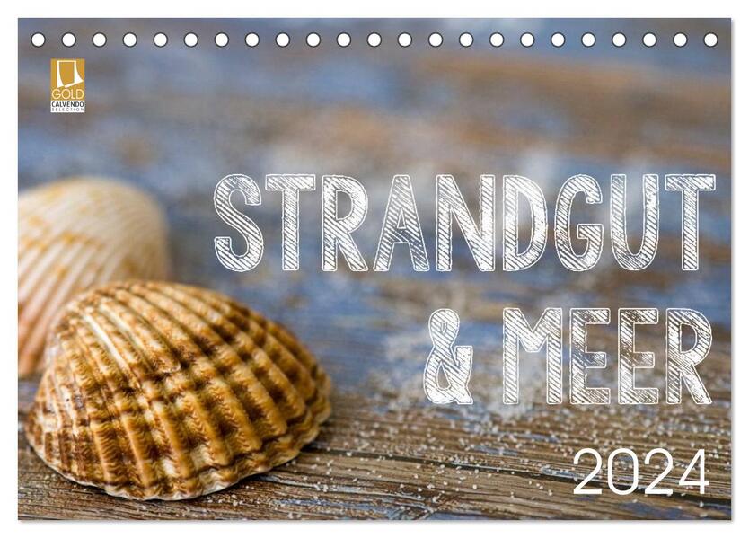 Strandgut und Meer 2024 (Tischkalender 2024 DIN A5 quer) CALVENDO Monatskalender - Andrea Haase