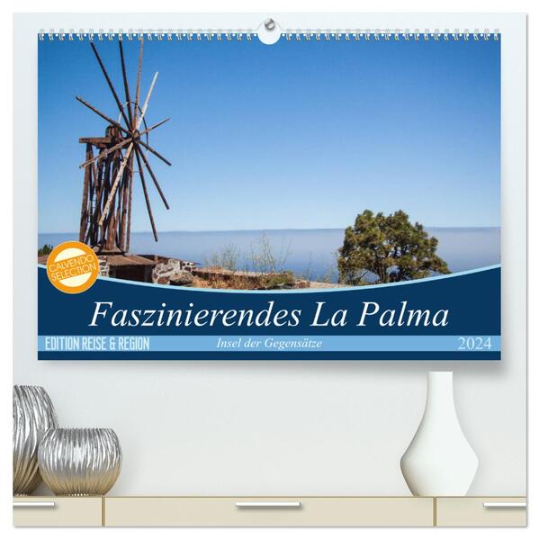 Faszinierendes La Palma (hochwertiger Premium Wandkalender 2024 DIN A2 quer) Kunstdruck in Hochglanz