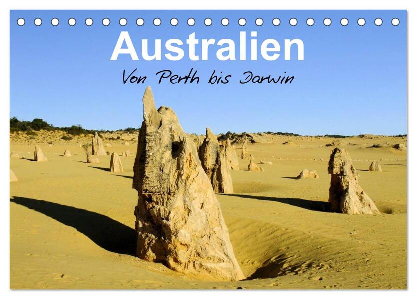 Australien - Von Perth bis Darwin (Tischkalender 2024 DIN A5 quer) CALVENDO Monatskalender