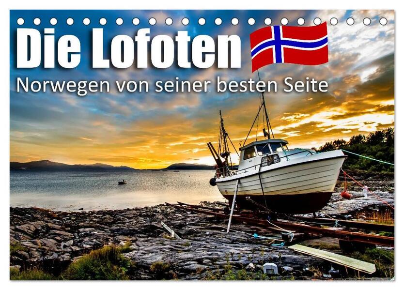 Die Lofoten - Norwegen von seiner besten Seite (Tischkalender 2024 DIN A5 quer) CALVENDO Monatskalender