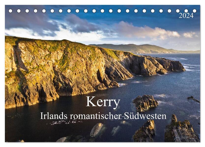 Kerry - Irlands romantischer Südwesten (Tischkalender 2024 DIN A5 quer) CALVENDO Monatskalender