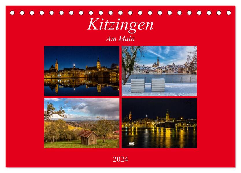 Kitzingen am Main (Tischkalender 2024 DIN A5 quer) CALVENDO Monatskalender