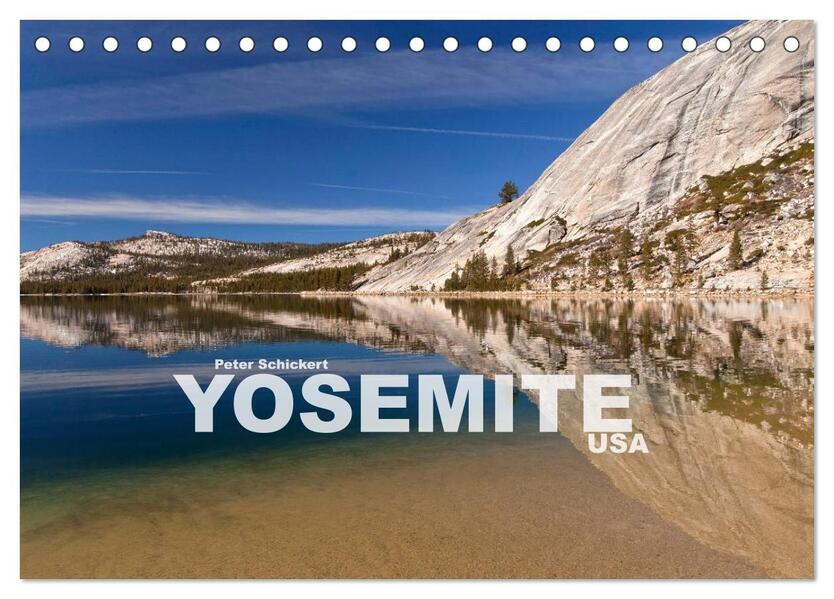 Yosemite - USA (Tischkalender 2024 DIN A5 quer) CALVENDO Monatskalender