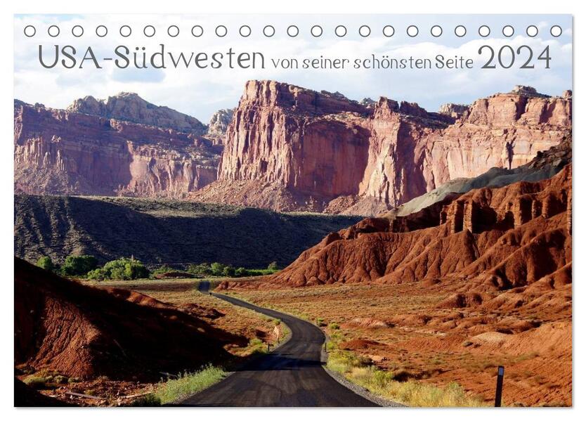 USA-Südwesten von seiner schönsten Seite 2024 (Tischkalender 2024 DIN A5 quer) CALVENDO Monatskalender