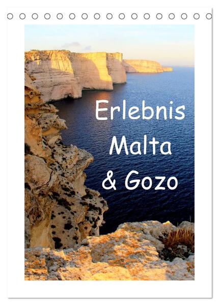 Erlebnis Malta & Gozo (Tischkalender 2024 DIN A5 hoch) CALVENDO Monatskalender