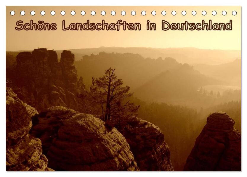 Schöne Landschaften in Deutschland (Tischkalender 2024 DIN A5 quer) CALVENDO Monatskalender