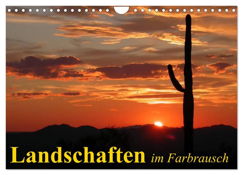 Landschaften im Farbrausch (Wandkalender 2024 DIN A4 quer) CALVENDO Monatskalender