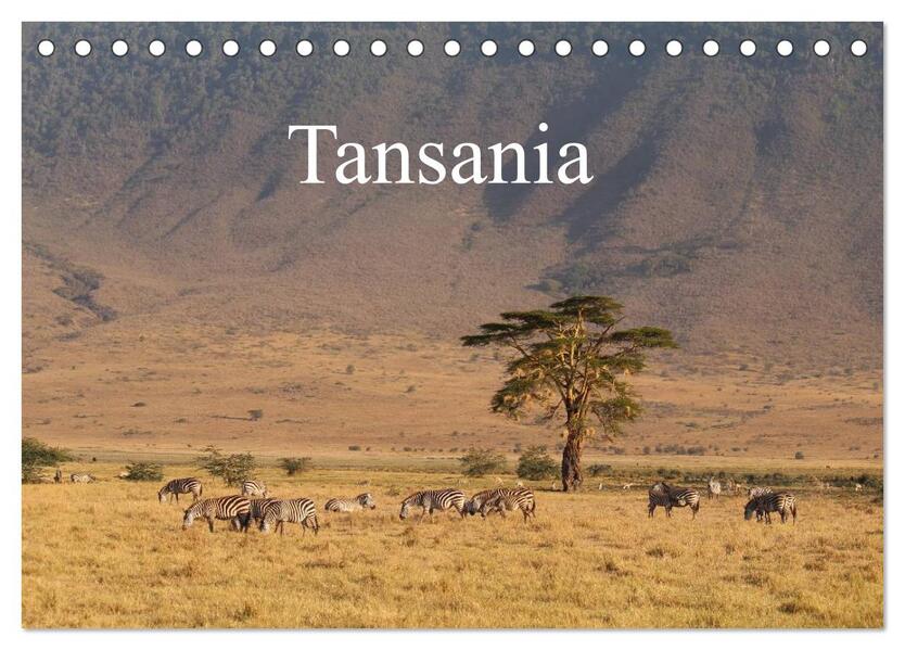 Tansania (Tischkalender 2024 DIN A5 quer) CALVENDO Monatskalender