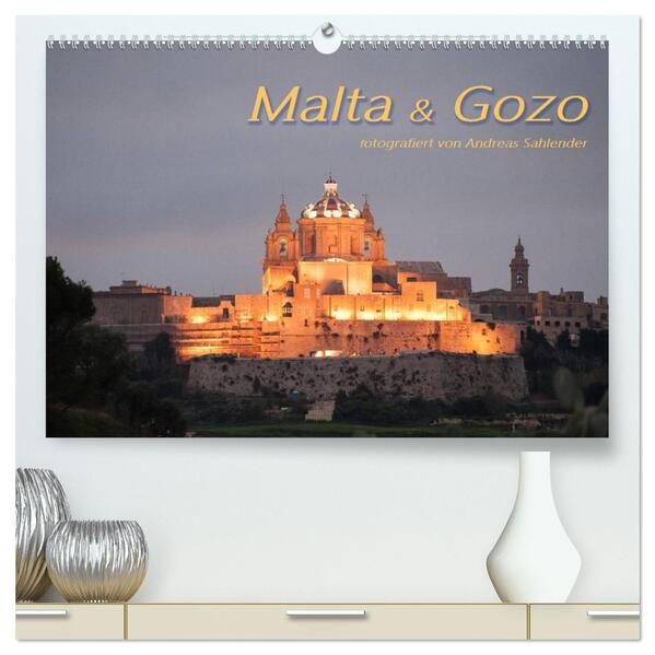 Malta & Gozo (hochwertiger Premium Wandkalender 2024 DIN A2 quer) Kunstdruck in Hochglanz