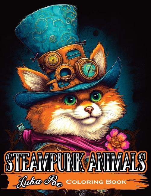 Steampunk Animals: A Creative Coloring Experience for Adults
