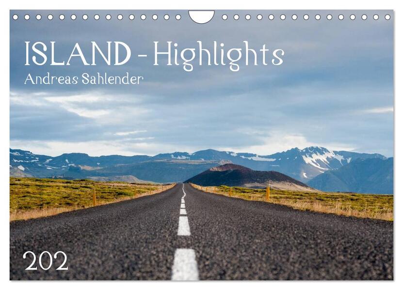 Island Highlights (Wandkalender 2024 DIN A4 quer) CALVENDO Monatskalender