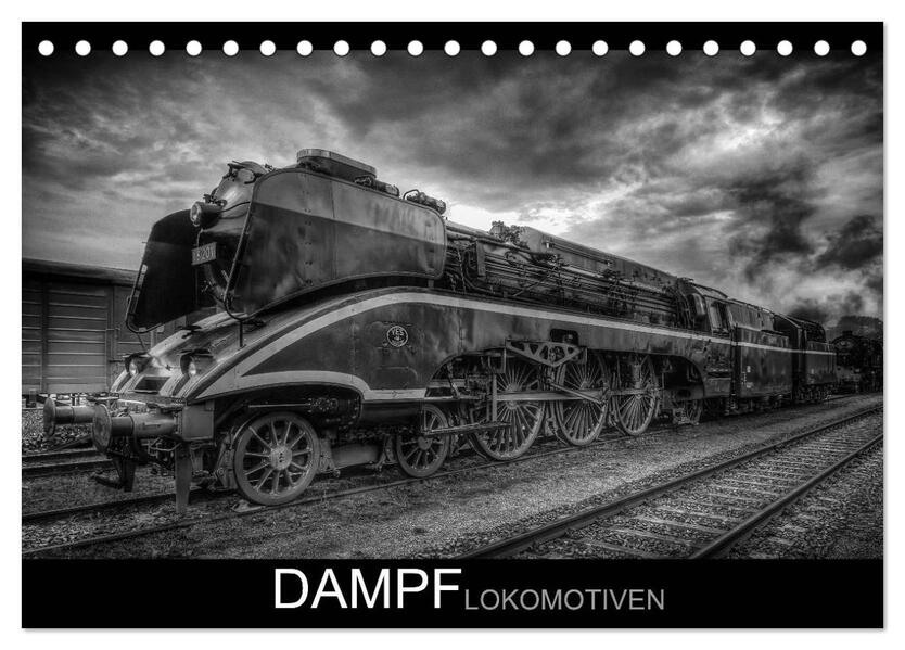 Dampflokomotiven (Tischkalender 2024 DIN A5 quer) CALVENDO Monatskalender