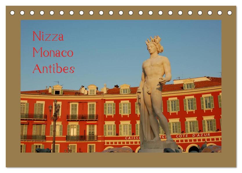 Nizza Monaco Antibes (Tischkalender 2024 DIN A5 quer) CALVENDO Monatskalender