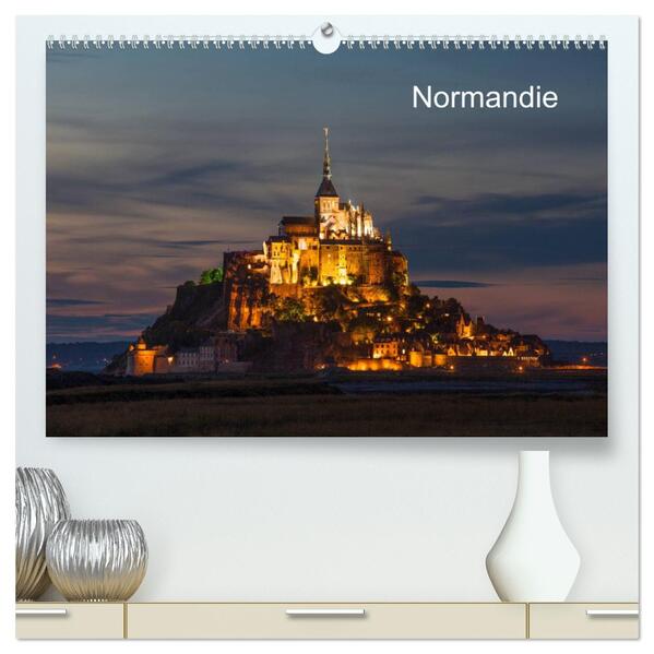 Normandie (hochwertiger Premium Wandkalender 2024 DIN A2 quer) Kunstdruck in Hochglanz