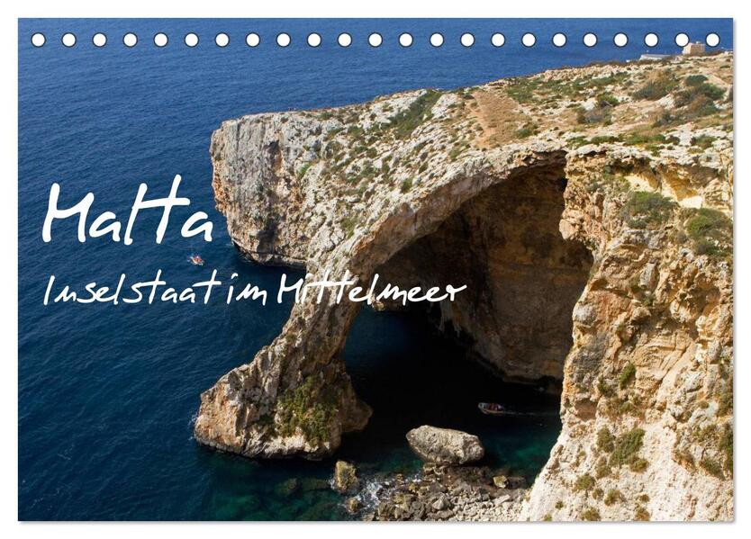 Malta - Inselstaat im Mittelmeer (Tischkalender 2024 DIN A5 quer) CALVENDO Monatskalender