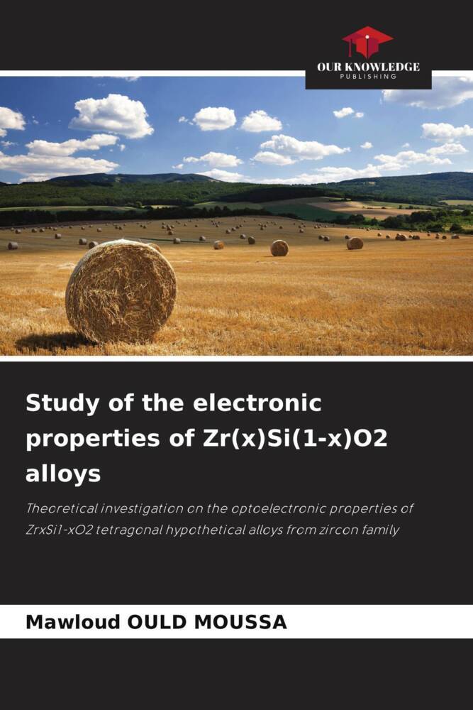 Study of the electronic properties of Zr(x)Si(1-x)O2 alloys