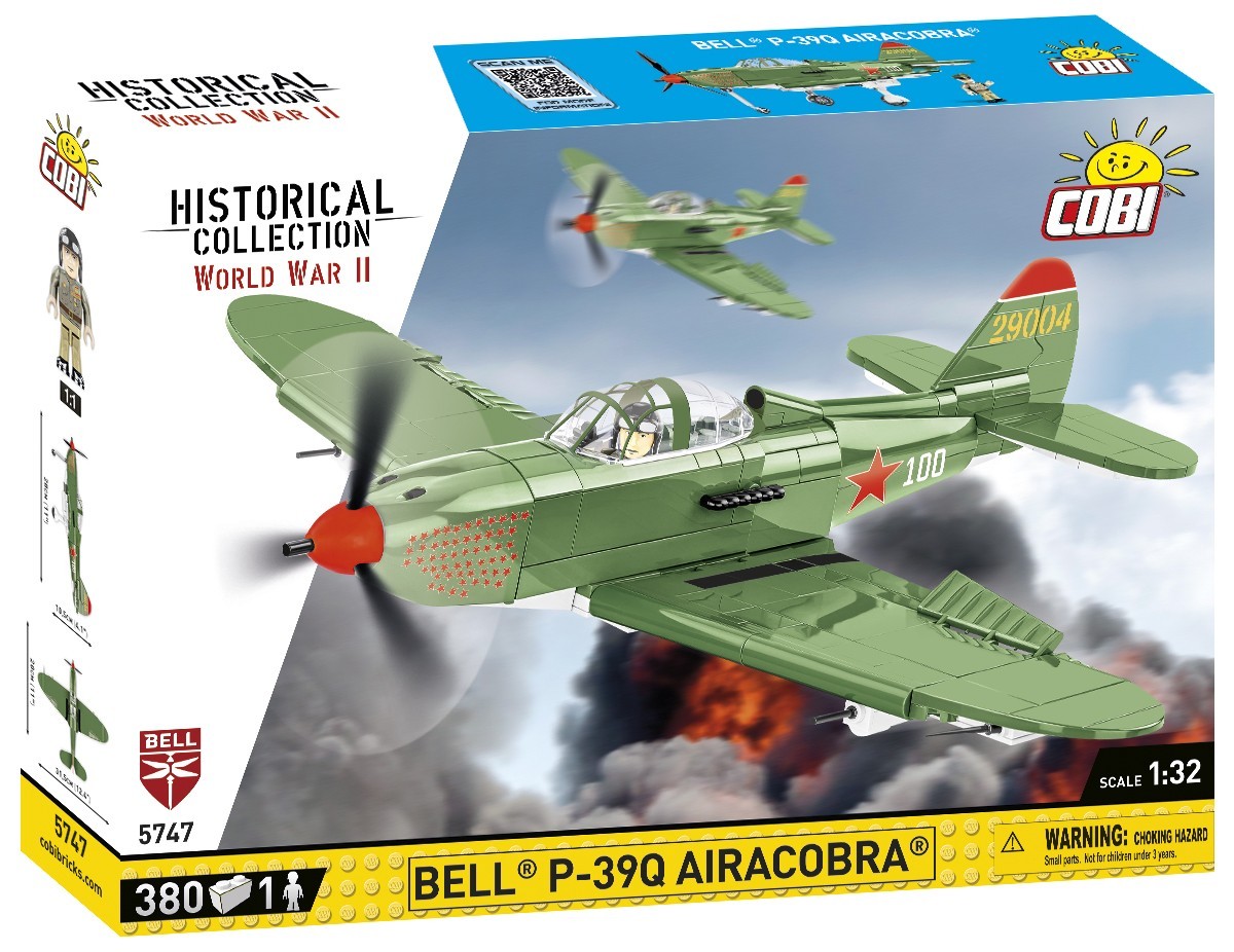 COBI Historical Collection 5747 - Bell P-39Q Airacobra SOVI 380 Klemmbausteine