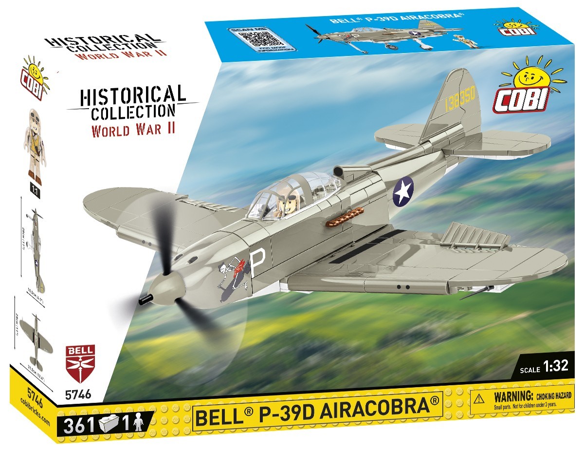 COBI Historical Collection 5746 - Bell P-39D Airacobra SOVI WWII 361 Klemmbausteine