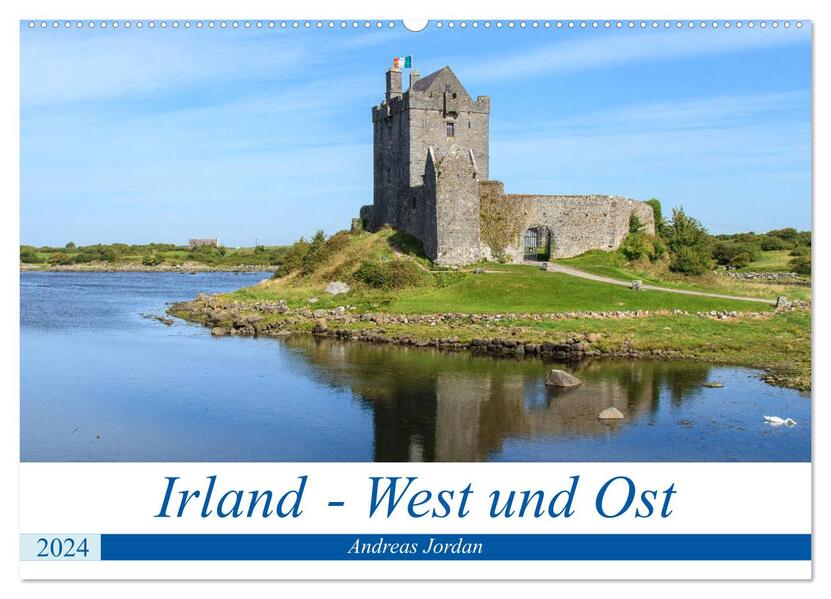 Irland - West und Ost (Wandkalender 2024 DIN A2 quer) CALVENDO Monatskalender - Andreas Jordan