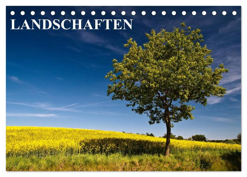 Landschaften (Tischkalender 2024 DIN A5 quer) CALVENDO Monatskalender