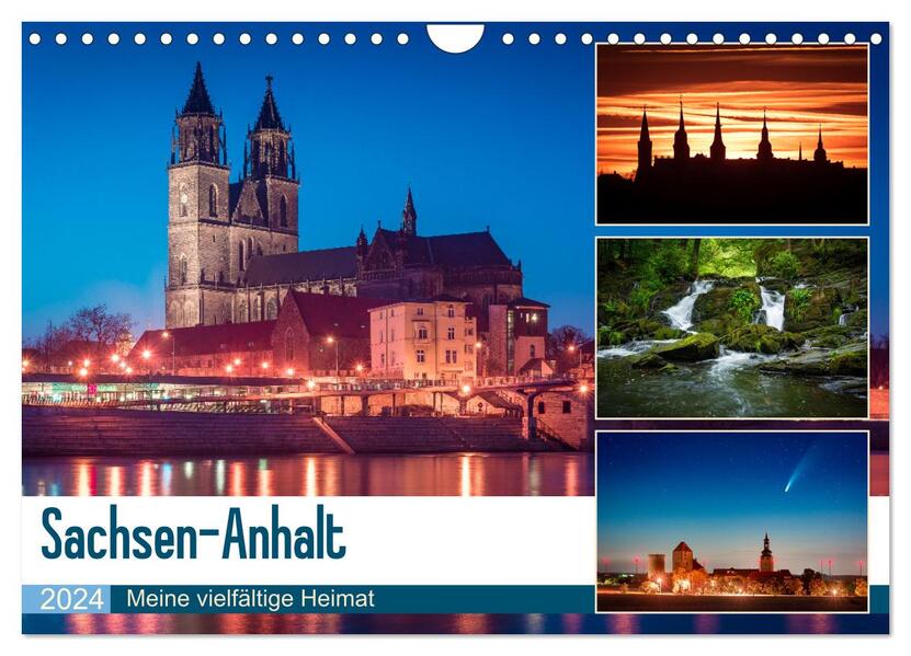 Sachsen-Anhalt - Meine vielfältige Heimat (Wandkalender 2024 DIN A4 quer) CALVENDO Monatskalender