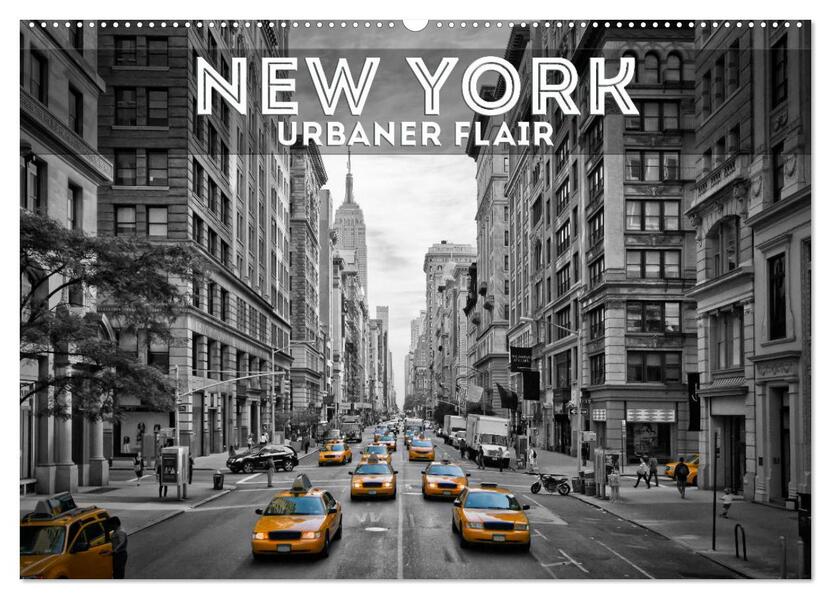 NEW YORK Urbaner Flair (Wandkalender 2024 DIN A2 quer) CALVENDO Monatskalender - Melanie Viola