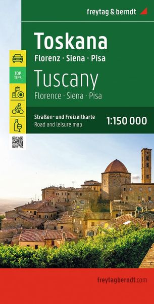 freytag & berndt Straßenkarte Toskana 1:150.000
