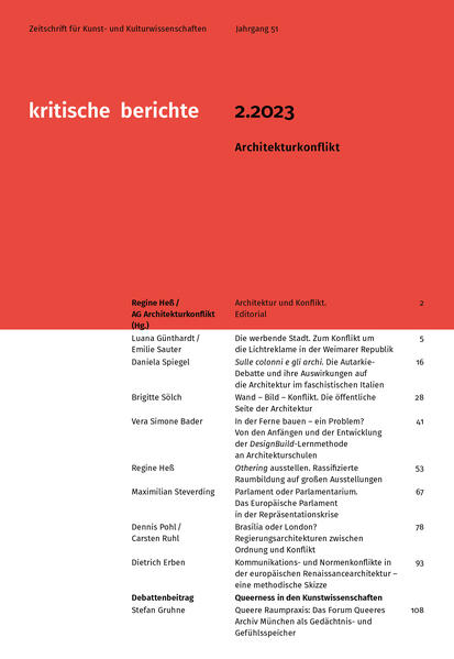 Kritische Berichte : Zeitschrift für Kunst- und Kulturwissenschaften / Jahrgang 51 Heft 2.2023