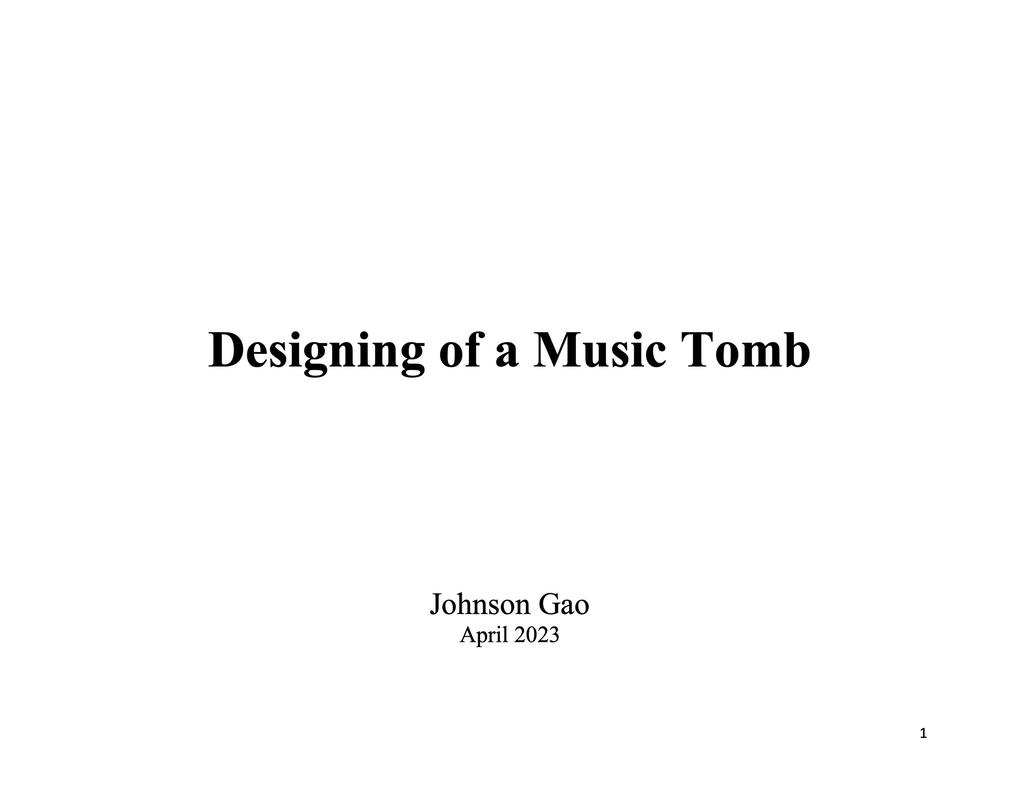 ing of a Music Tomb