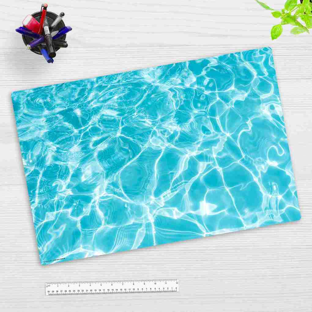 Cover-your-desk Schreibtischunterlage Für Kinder Und Erwachsene Wasser Reflektion Aus Hochwertigem Vinyl 60 X 40 Cm