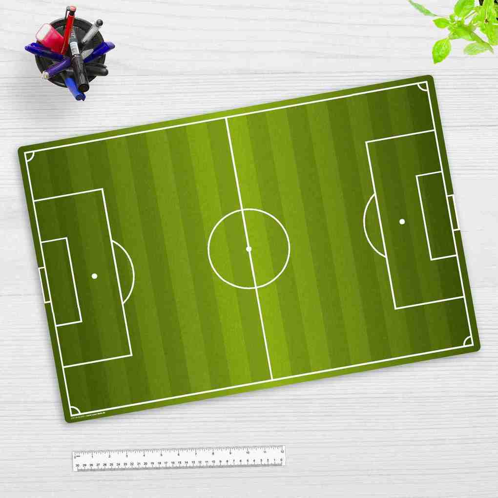 Cover-your-desk Schreibtischunterlage für Kinder Fußballfeld aus hochwertigem Vinyl 60 x 40 cm