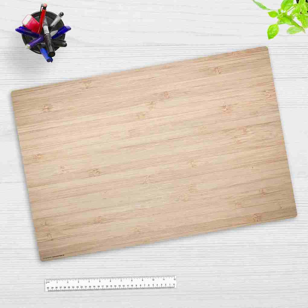 Cover-your-desk Schreibtischunterlage für Kinder und Erwachsene Holzoptik hellbraun aus hochwertigem Vinyl 60 x 40 cm
