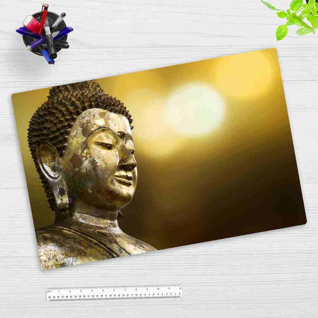 Cover-your-desk Schreibtischunterlage Vinyl Goldener Buddha 60 x 40 cm