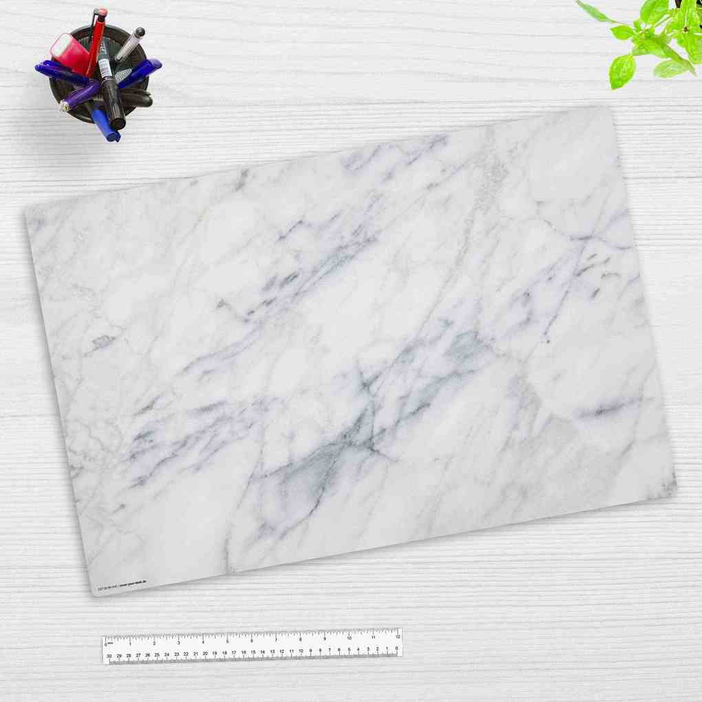 Cover-your-desk Schreibtischunterlage für Kinder und Erwachsene Marmor aus hochwertigem Vinyl 60 x 40 cm