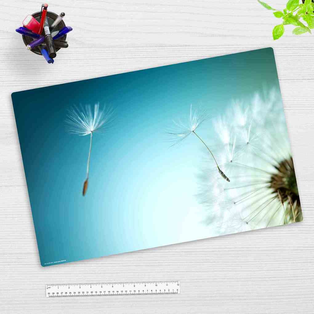 Cover-your-desk Schreibtischunterlage für Kinder und Erwachsene Pusteblume aus hochwertigem Vinyl 60 x 40 cm