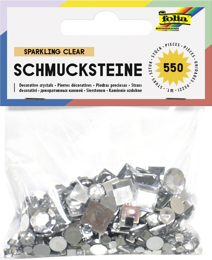 Folia Schmucksteine SPARKLING CLEAR 550 Stück