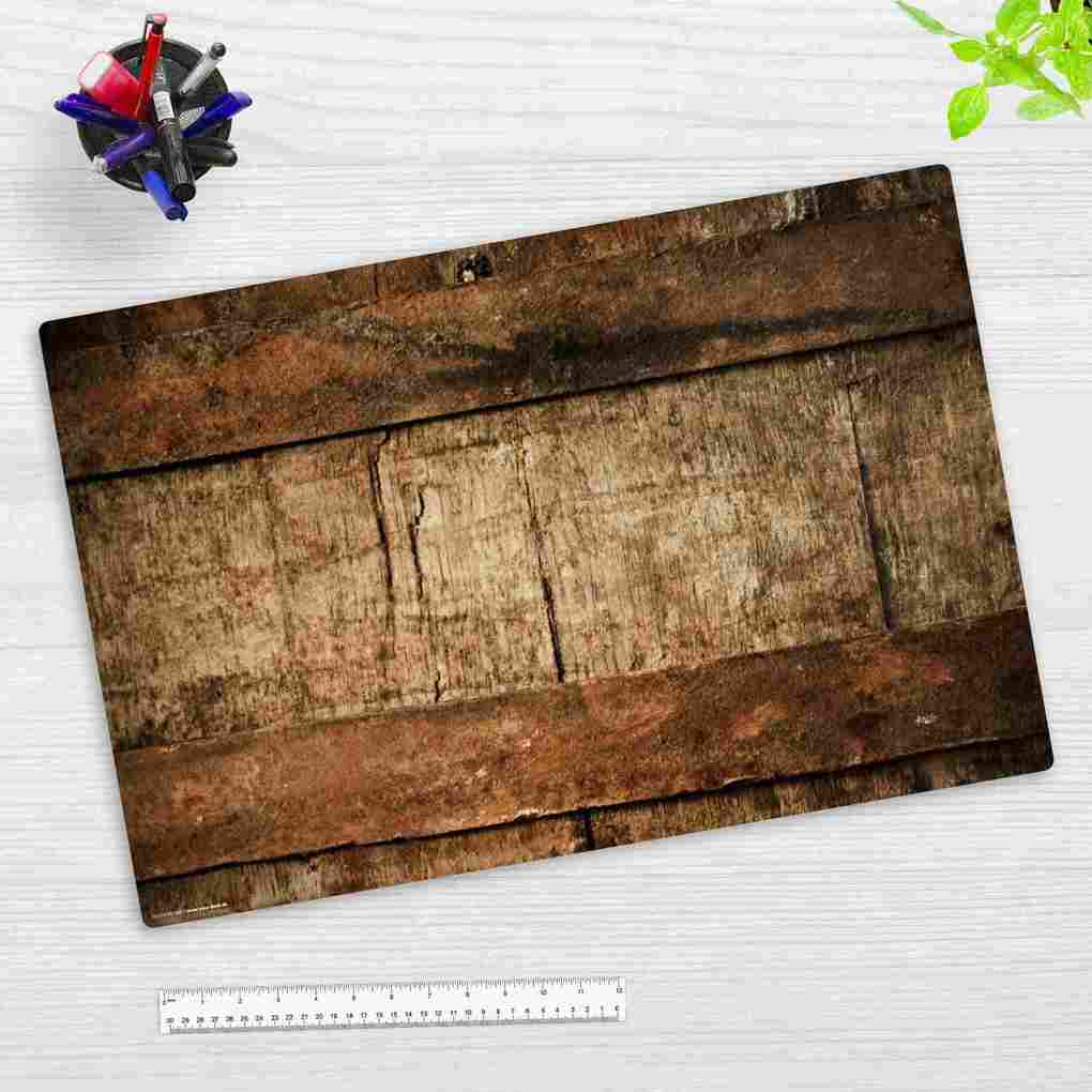 Cover-your-desk Schreibtischunterlage Vinyl Rustikales Holz 60 x 40 cm