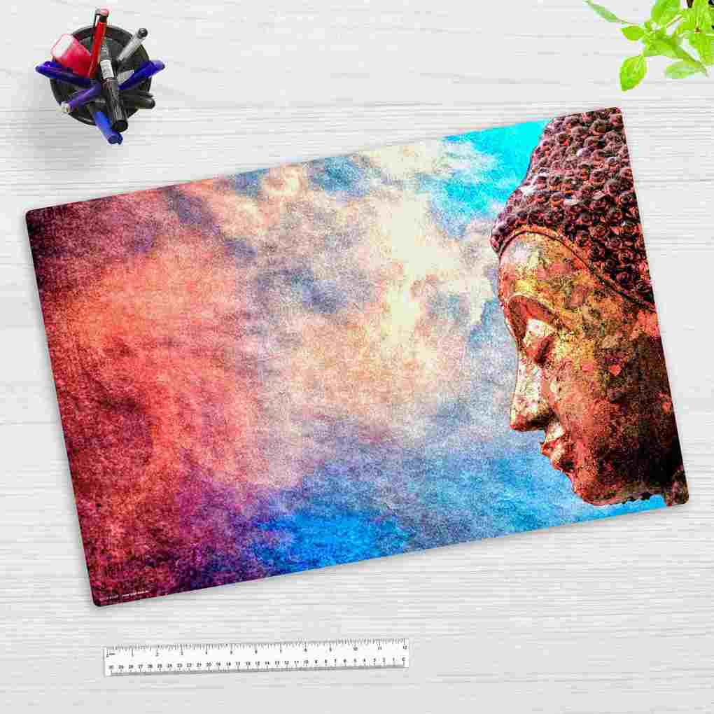 Cover-your-desk Schreibtischunterlage Vinyl Farbenfroher Buddha 60 x 40 cm